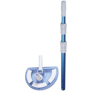 Coolsplash Teleskopstang med støvsugehoved halvmåne 120cm